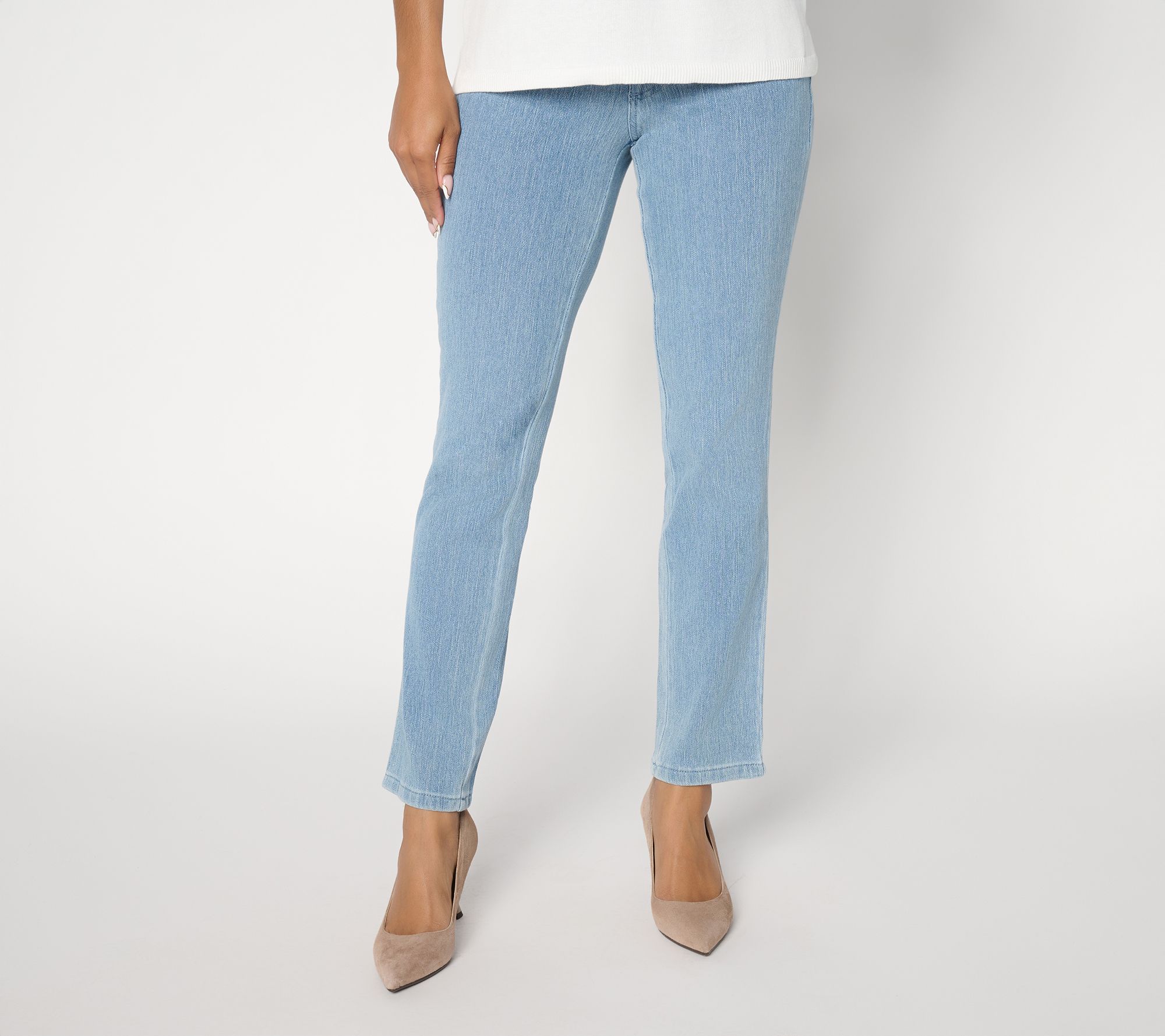 "As Is" Belle by Kim Gravel Pet Flexibelle Straight-Leg BelleCurve Jean