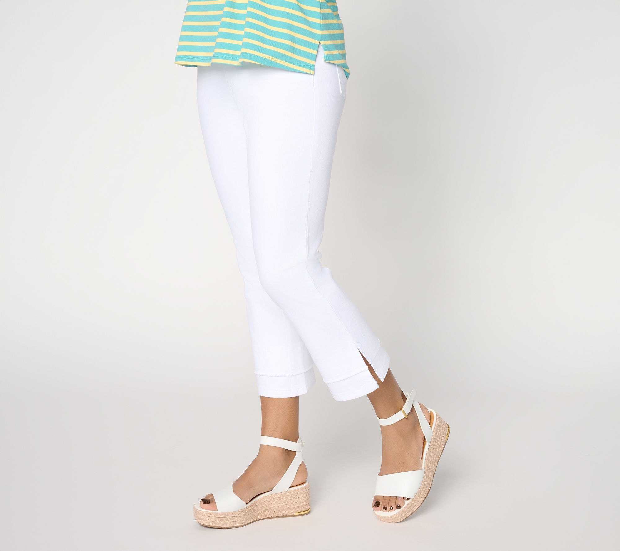 "As Is" Belle by Kim Gravel Pet TripleLuxe Twill Double Hem Crop Jean