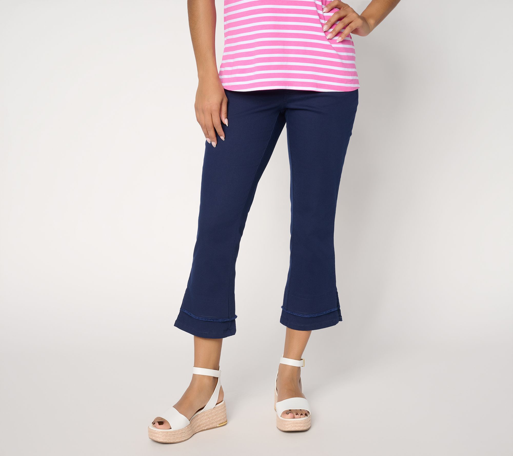 "As Is" Belle by Kim Gravel Pet TripleLuxe Twill Double Hem Crop Jean