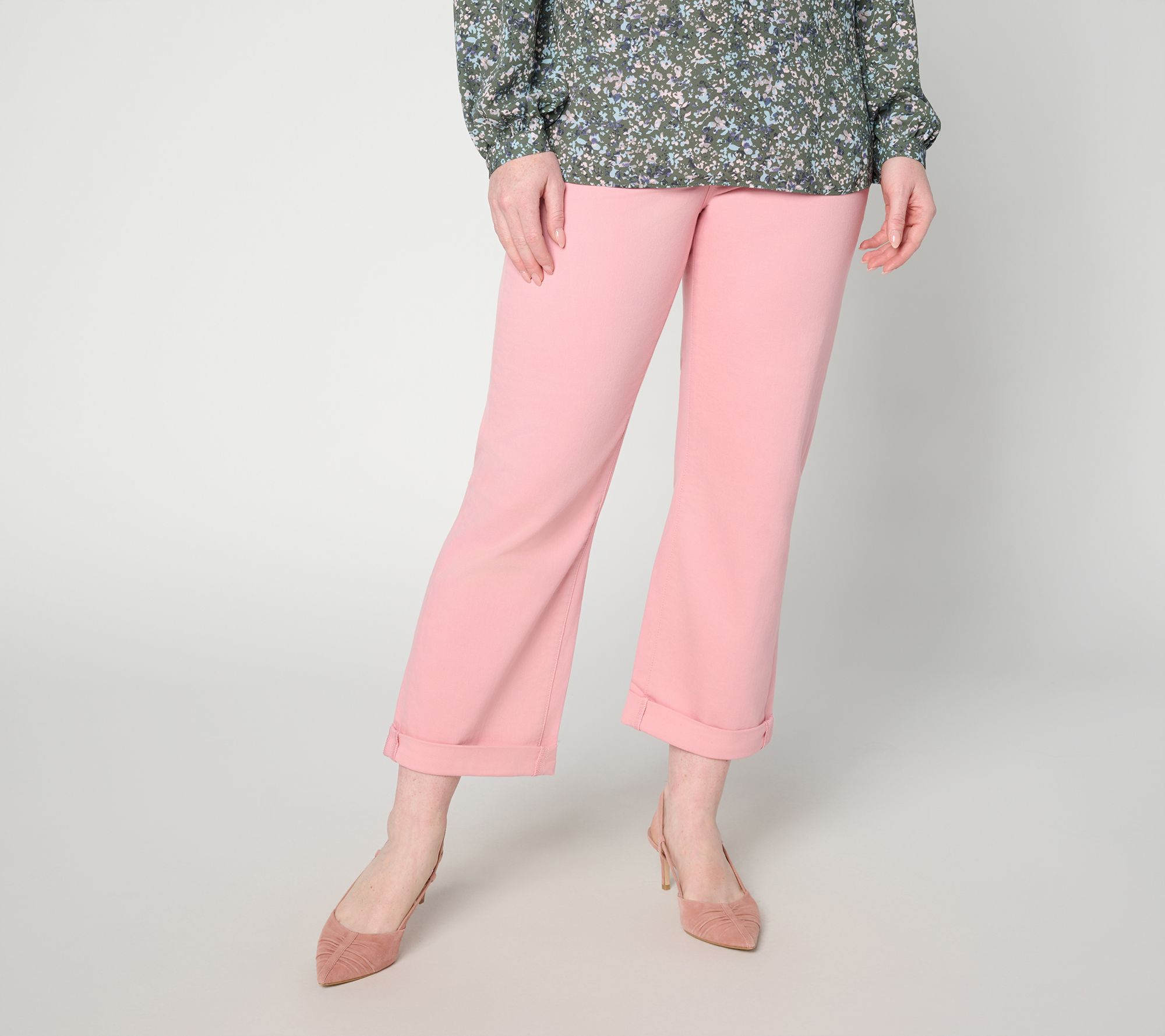 "As Is"NYDJ Petite Cool Embrace Bailey Relaxed Crop Jeans