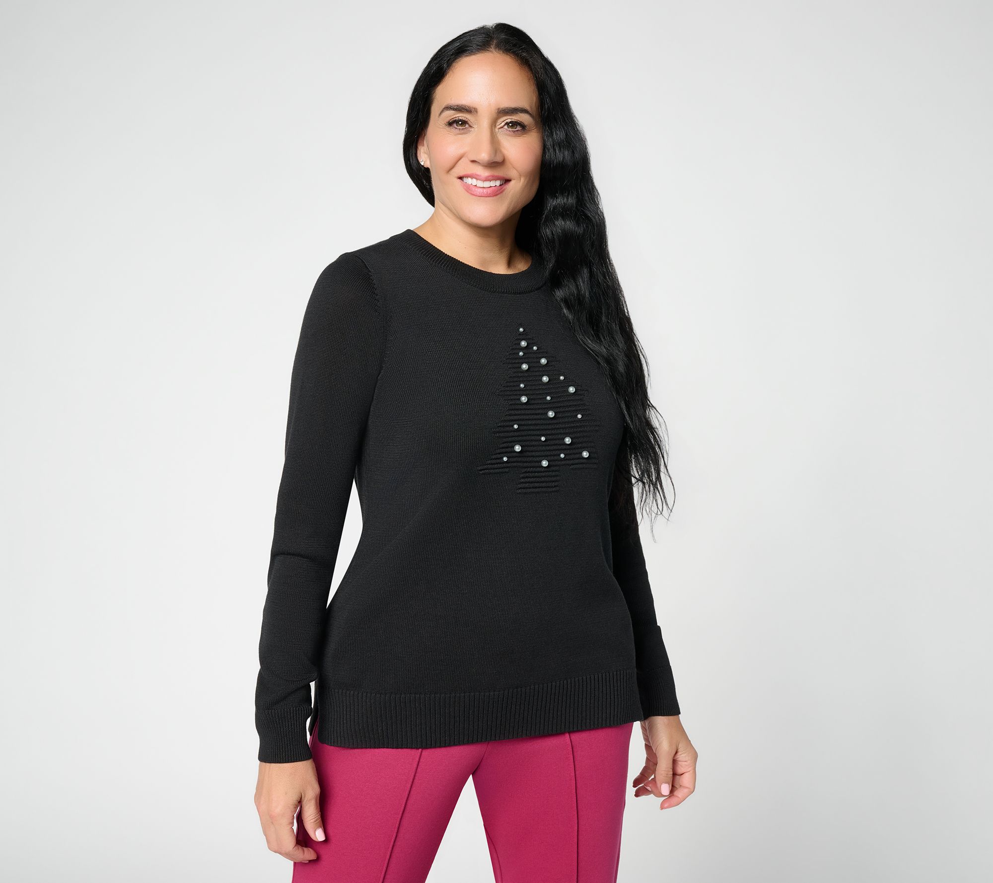 Jingle Belles by Kim Gravel White Christmas Tree Sweater