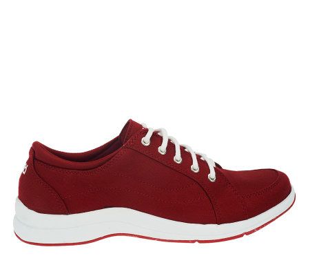 Ryka Canvas Lace-up Comfort Shoes - QVC.com