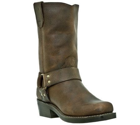 Dingo Leather Motorcycle Boots - Molly - QVC.com