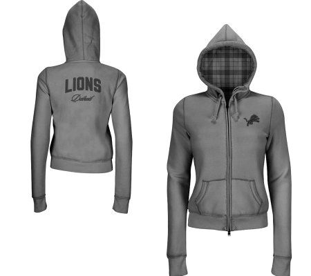 Detroit Lions Digital Logo Graphic Hoodie, Black