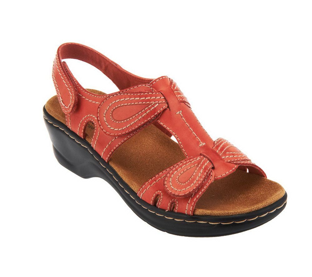 clarks lexi walnut leather sandals