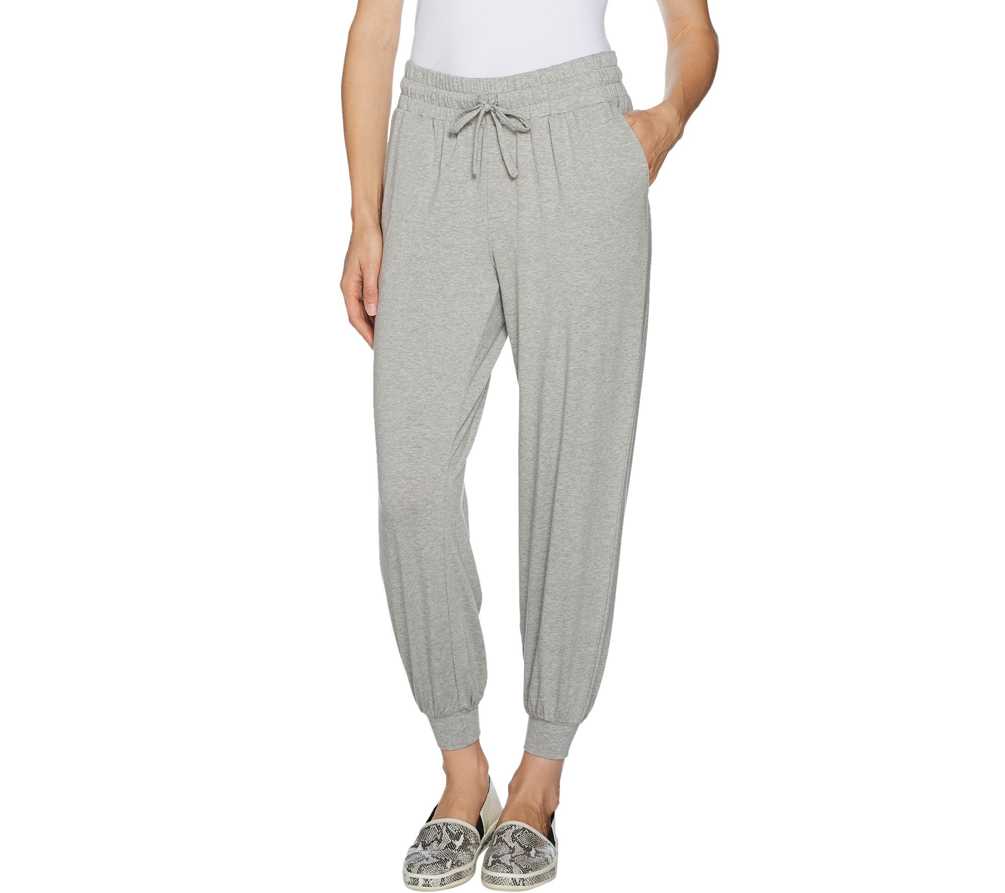 AnyBody Petite Cozy Knit Jogger Pants