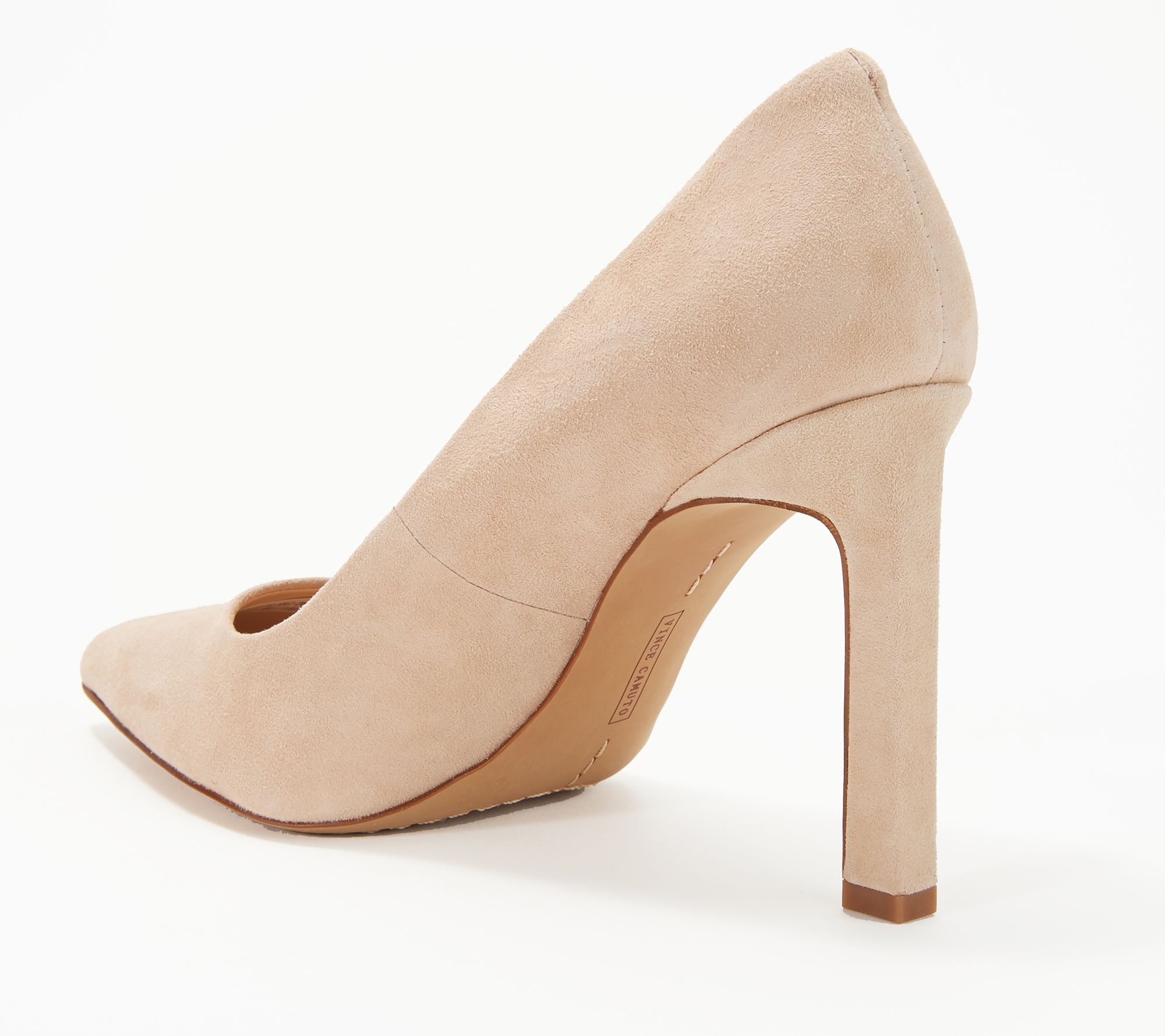 Vince Camuto Leather Pointed Toe Pumps - Sariela - QVC.com