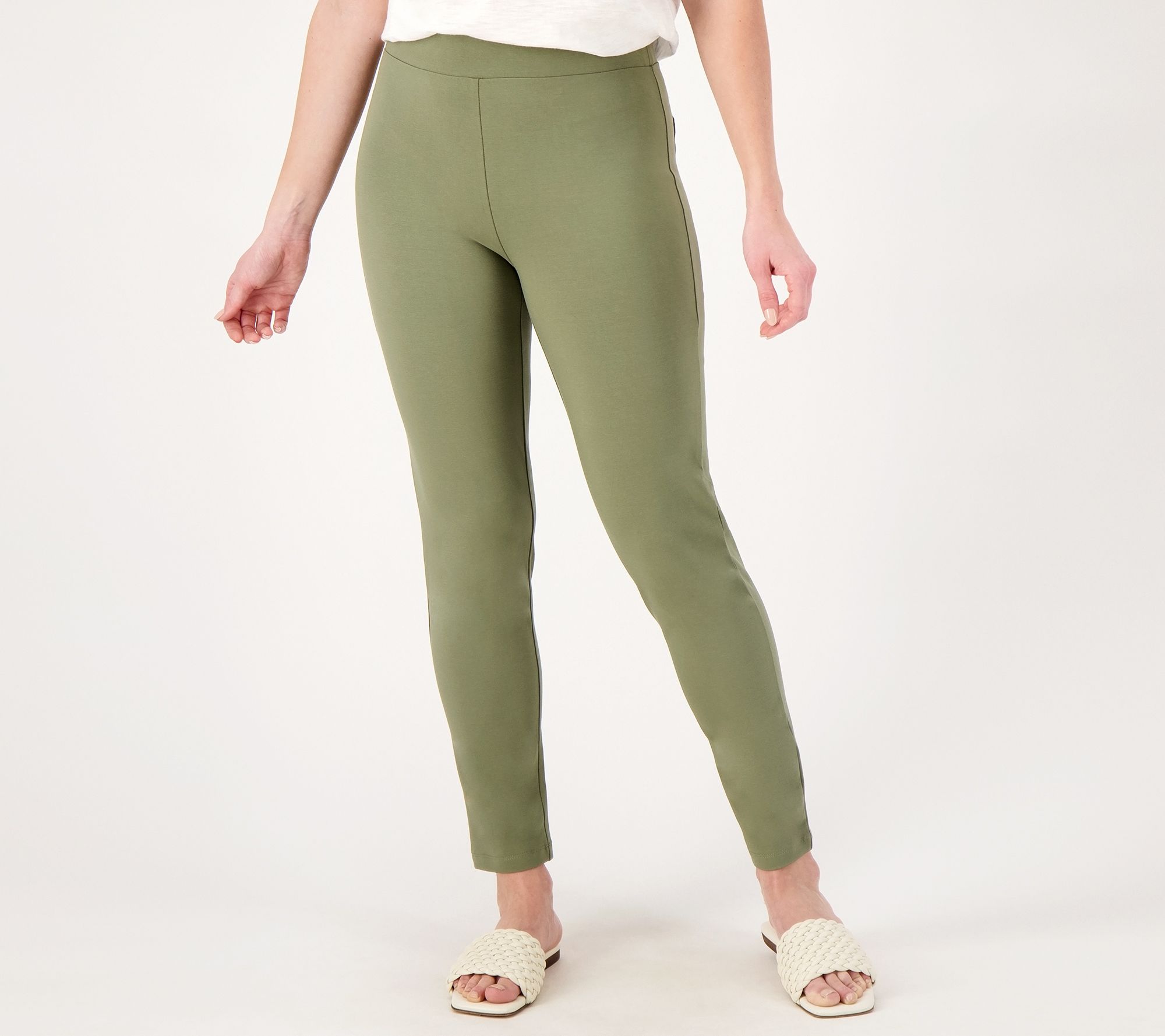 Susan Graver, Pants & Jumpsuits, Susan Graver Weekend Premium Stretch  Legging Hunter Green Petite