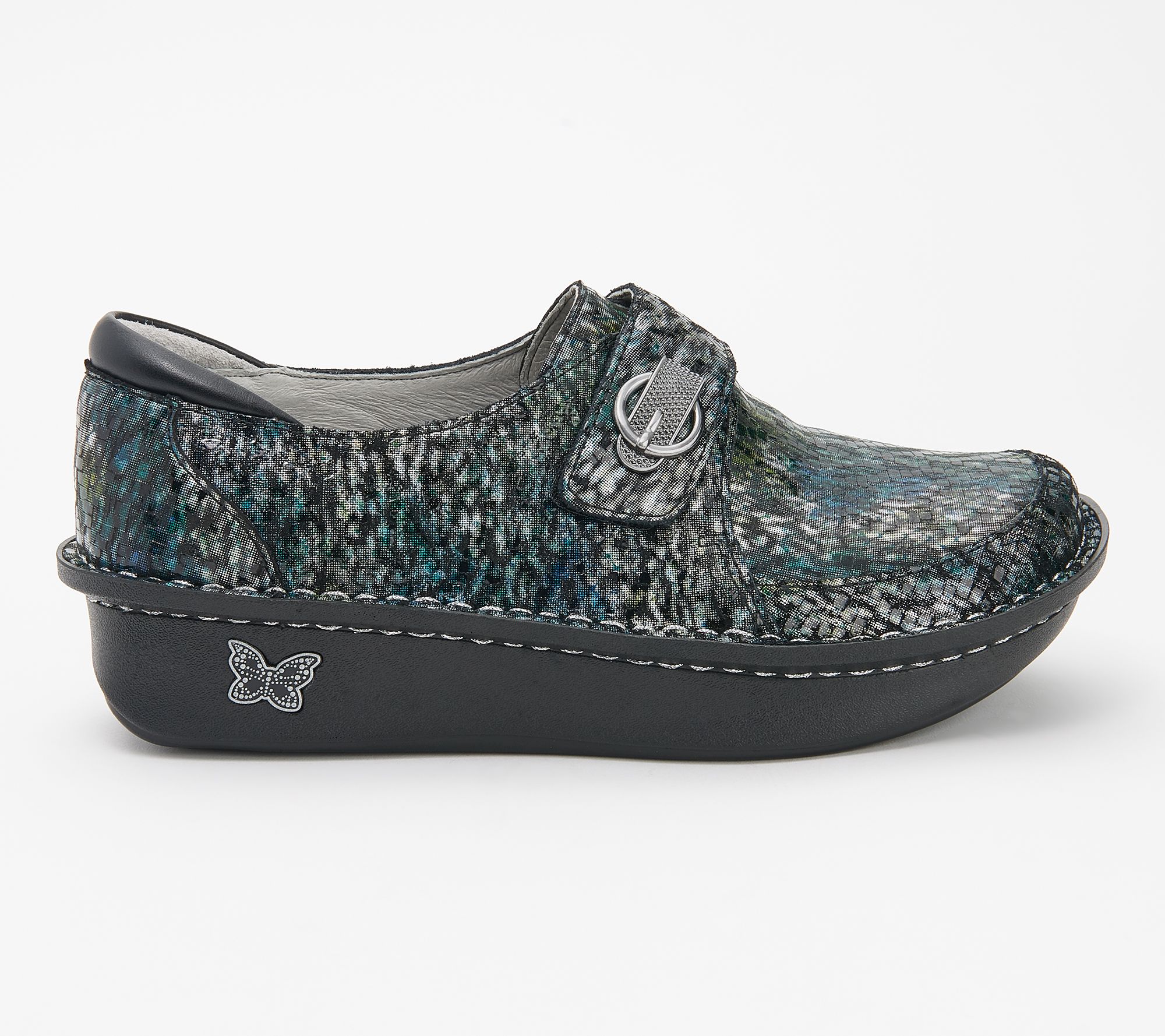 Alegria Leather Cross Strap Shoes Dixi