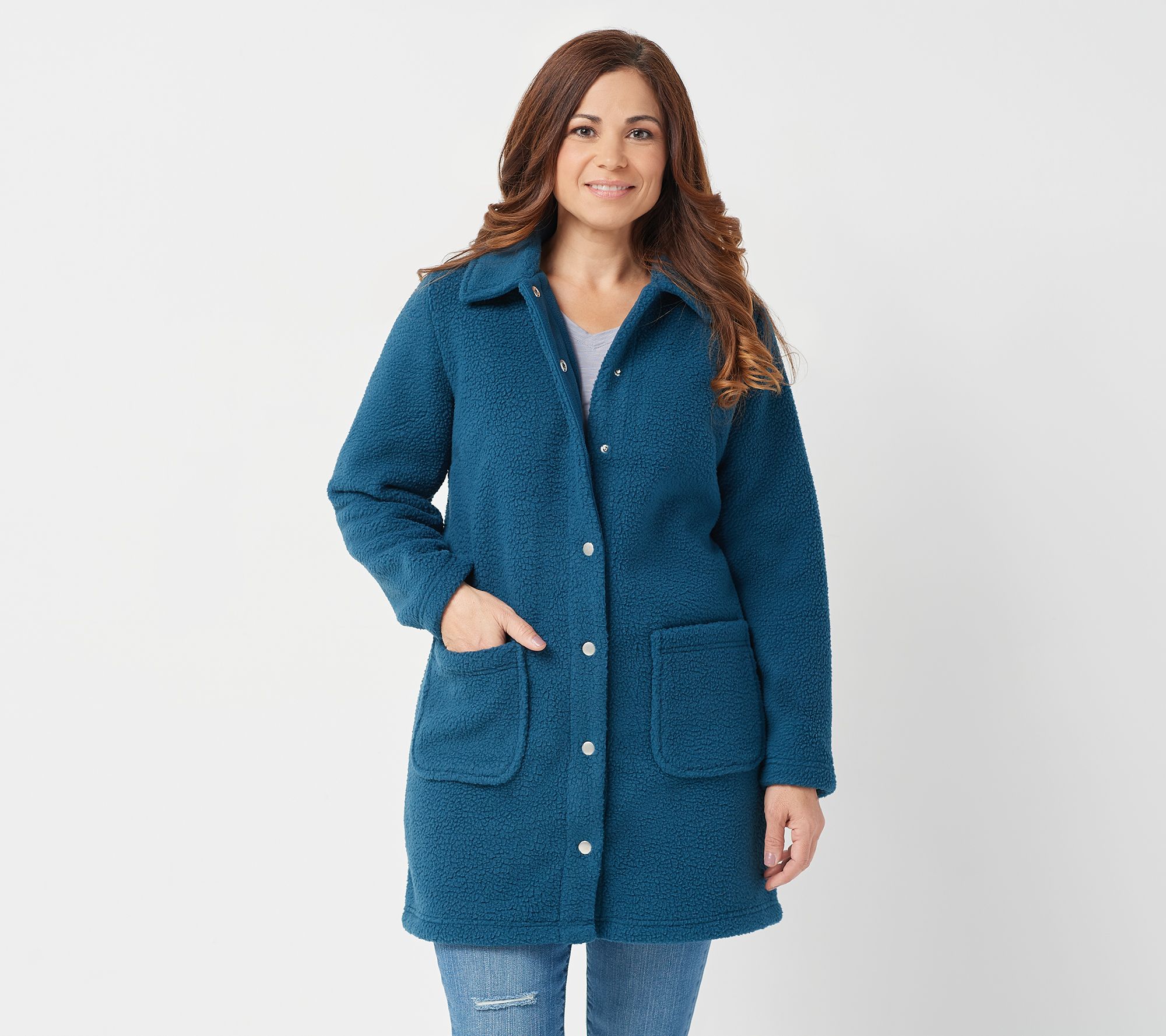 petite sherpa lined jacket