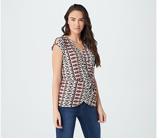 Haute Hippie Tribe 'Natalie' Cinched Front Shirt