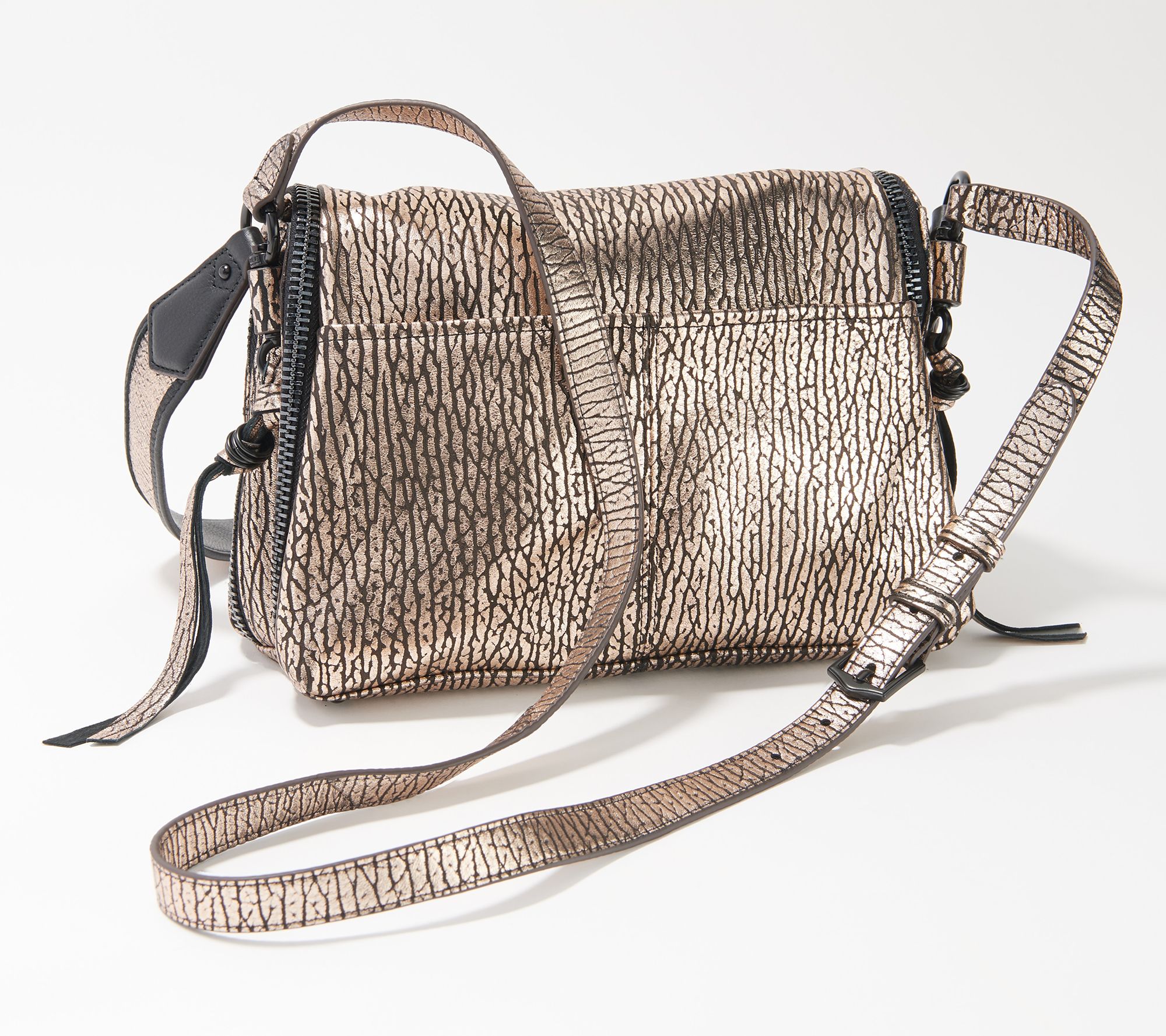 Aimee Kestenberg Leather Shoulder Bag -Night is Young - QVC.com