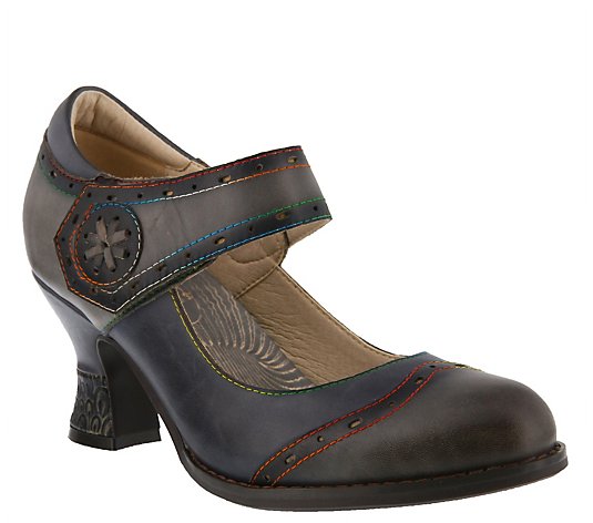 L'Artiste by Spring Step Leather Mary Janes - Maryellen - QVC.com