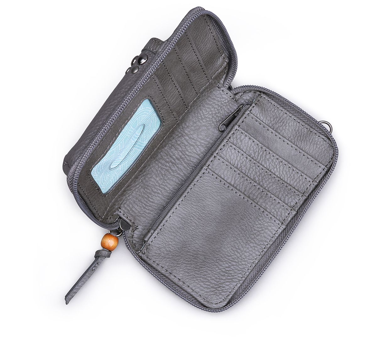 The Sak Iris North South Leather Smartphone Crossbody Bag