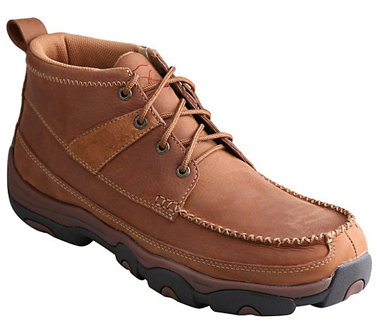 Twisted X Men's 4" Leather Driving Moc Hiker Shoes