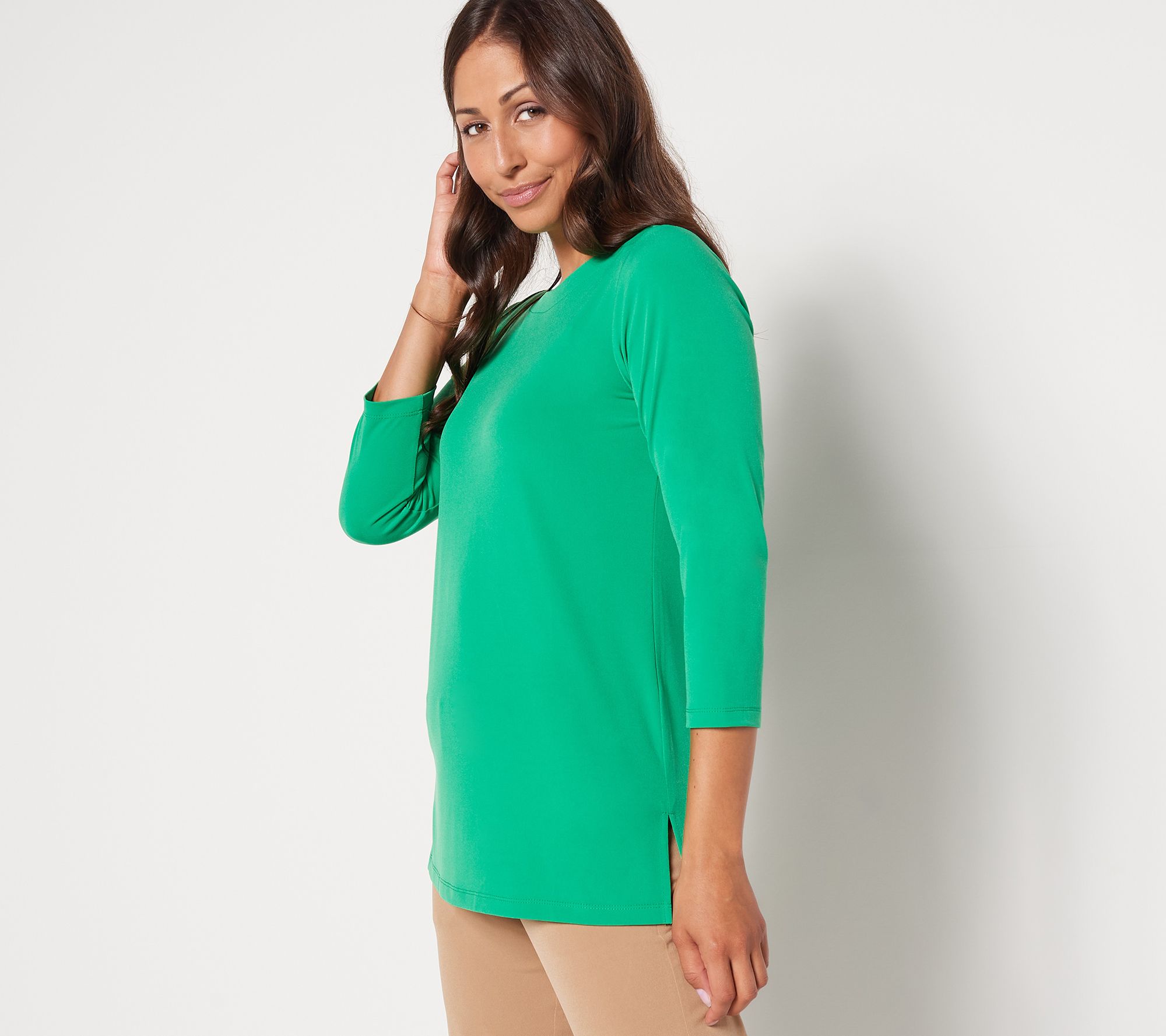 Susan Graver Modern Essentials Petite Liquid Knit Tunic