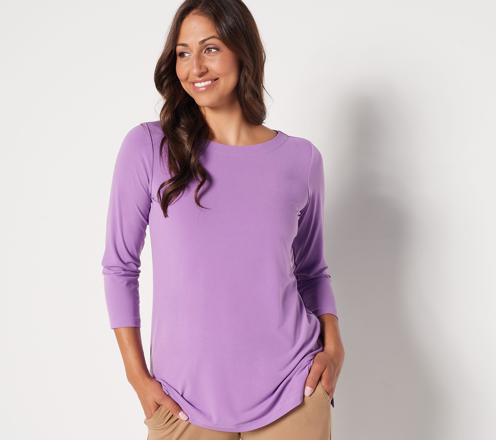 Susan Graver Modern Essentials Petite Liquid Knit Tunic