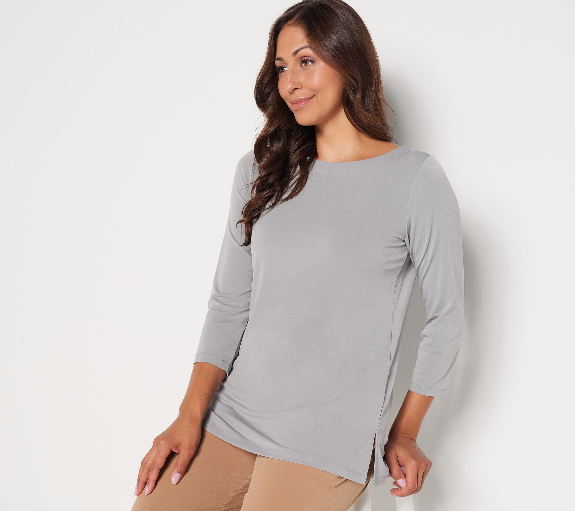 Susan Graver Modern Essentials Petite Liquid Knit Tunic