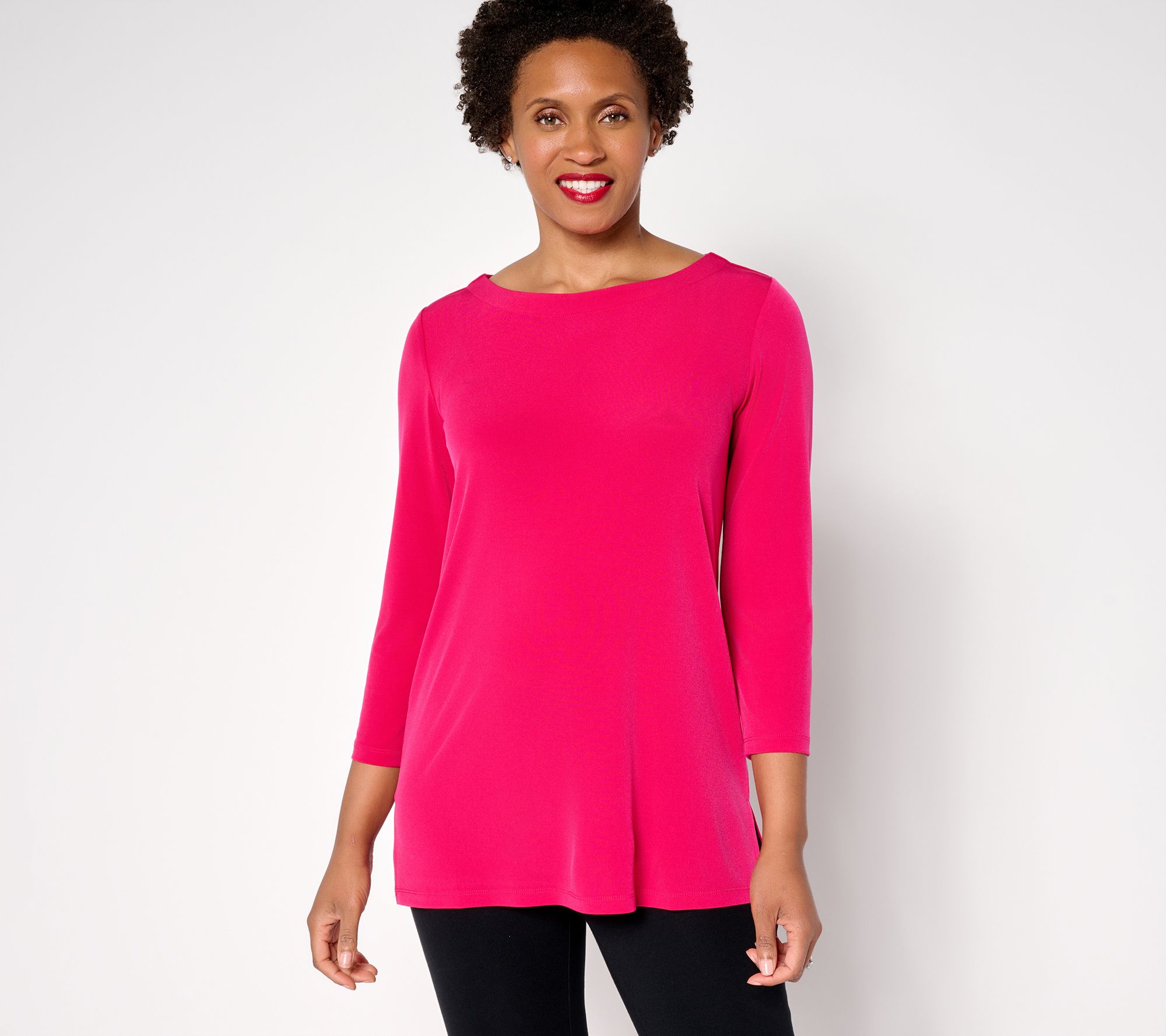Susan Graver Modern Essentials Petite Liquid Knit Tunic