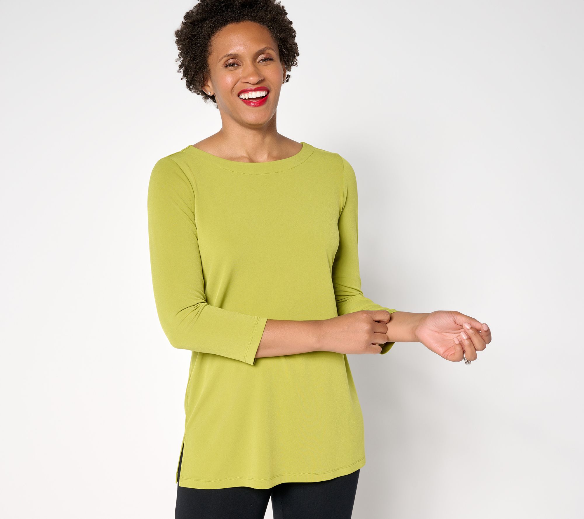 Susan Graver Modern Essentials Petite Liquid Knit Tunic