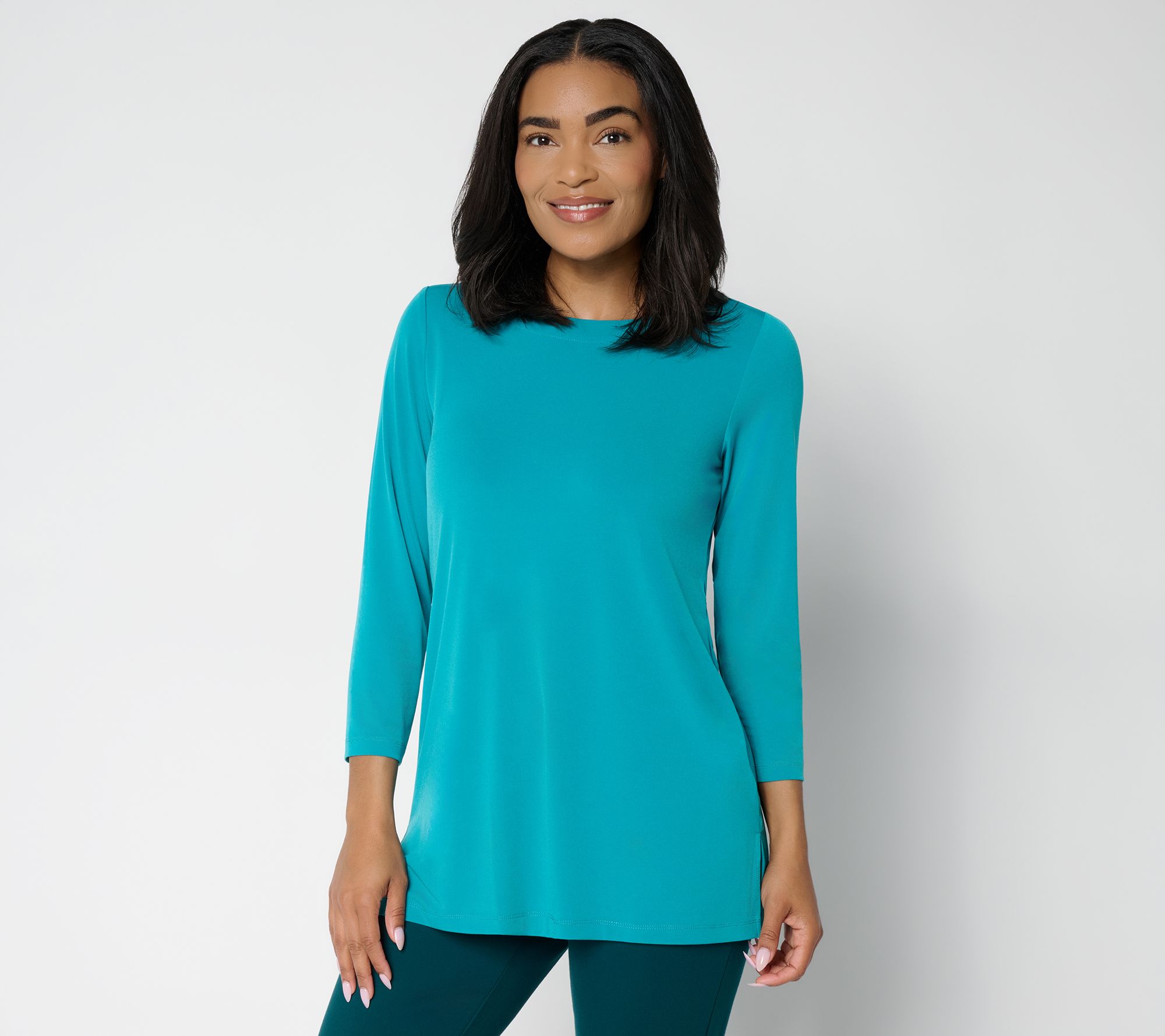 Susan Graver Modern Essentials Petite Liquid Knit Tunic