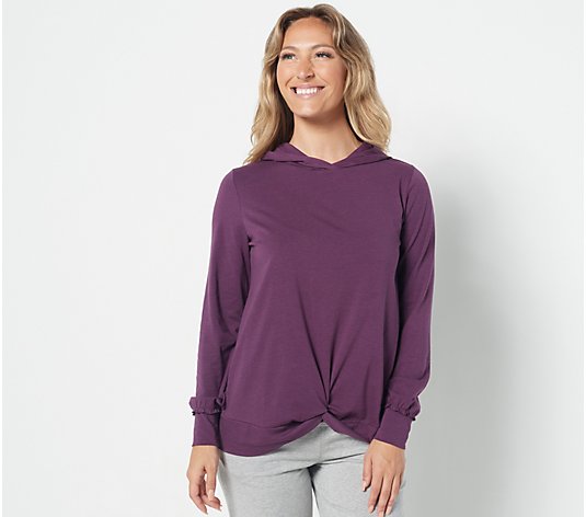 AnyBody Cozy Knit Luxe Twist Front Pullover