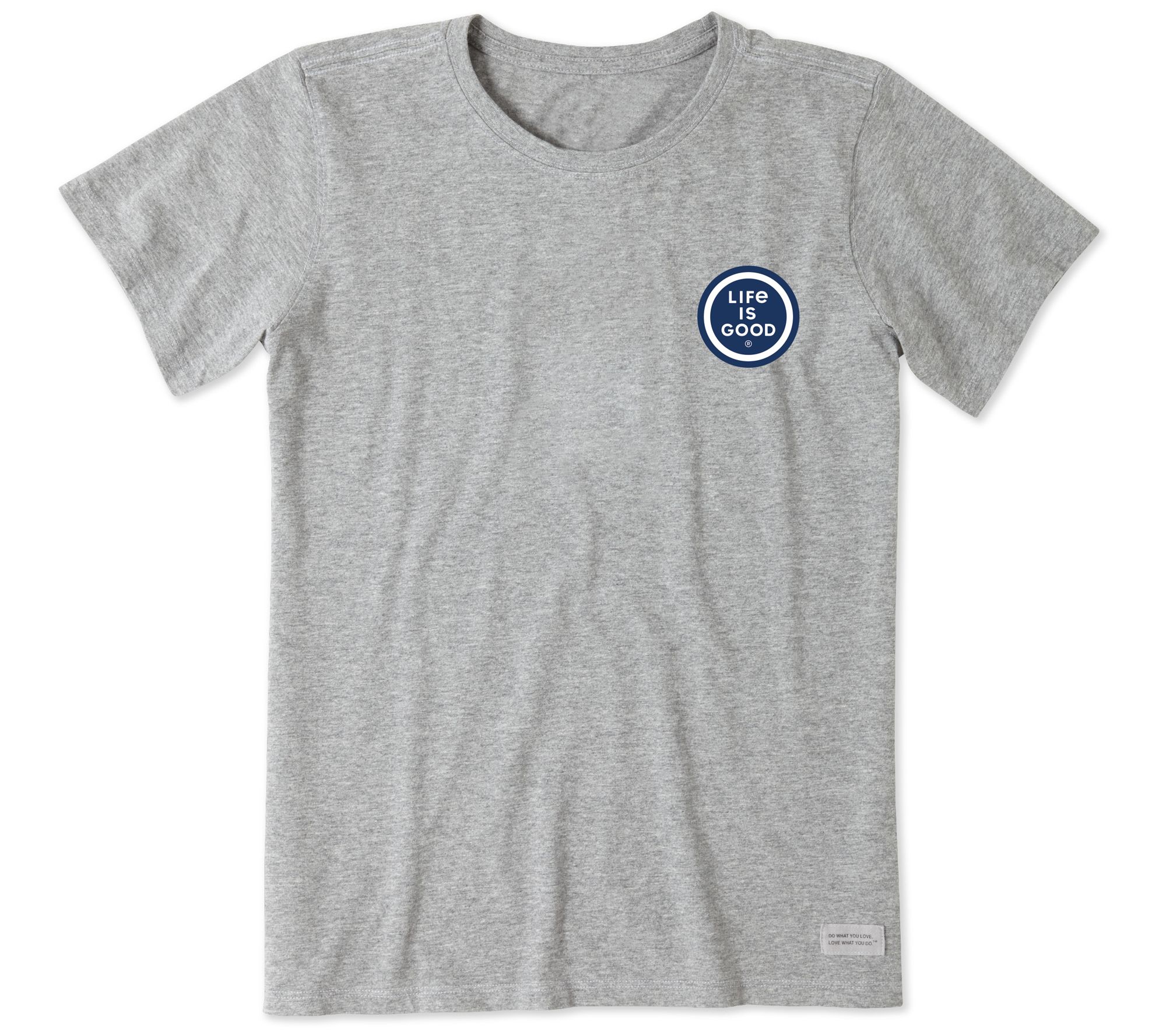Life is Good Women's Heather Gray LIG Coin Stack Crusher Tee