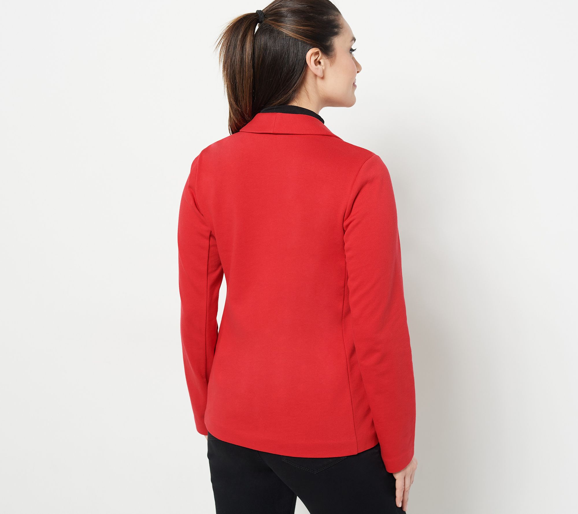 Susan Graver Weekend Washed French Terry Blazer