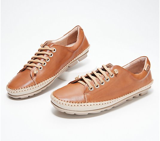 Pikolinos Leather Lace-Up Sneakers - Riola