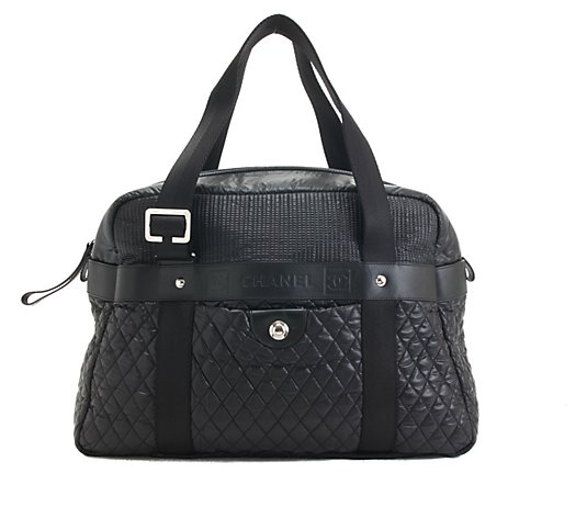 Pre-Owned Chanel Coco Mark Boston Black Bag