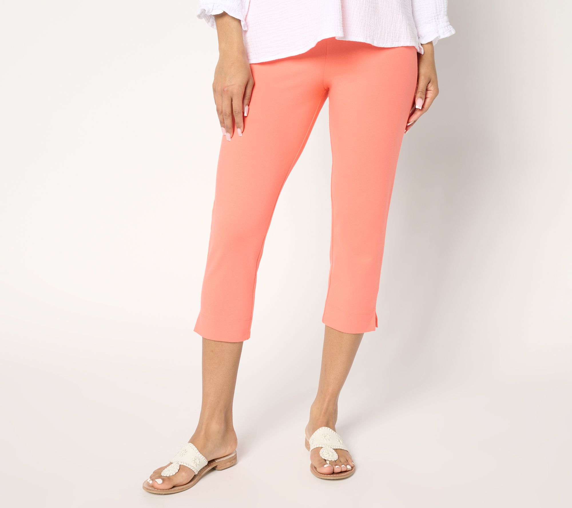 Women With Control Petite 86/14 Pull On Capri Pant