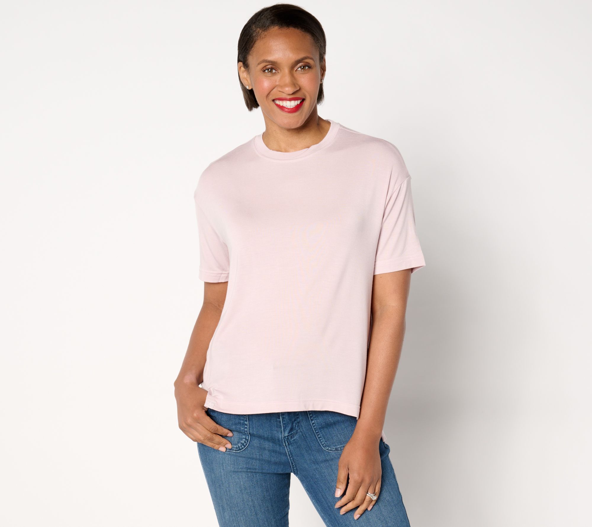 Barefoot Dreams Malibu Collection Jersey Hi-Low Tee