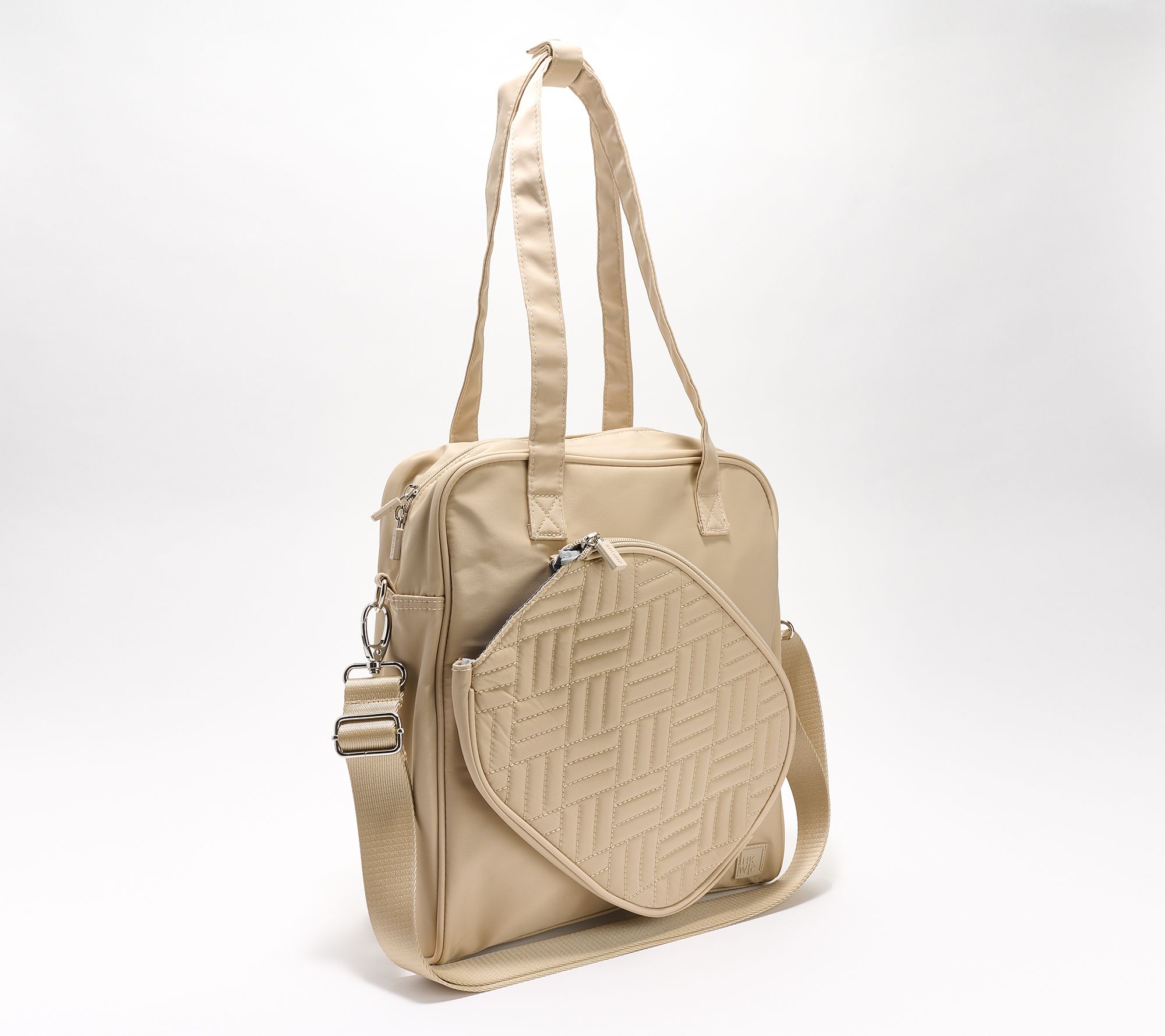IHKWIP Quilted Pickleball Tote with Crossbody Strap