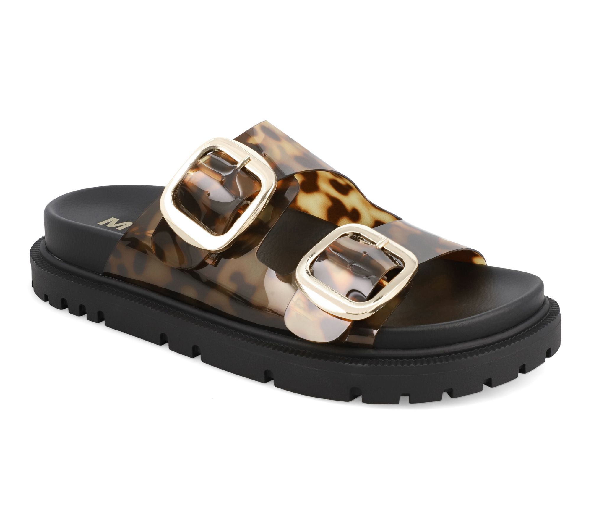 MIA Shoes Double Buckle Slides - Gen