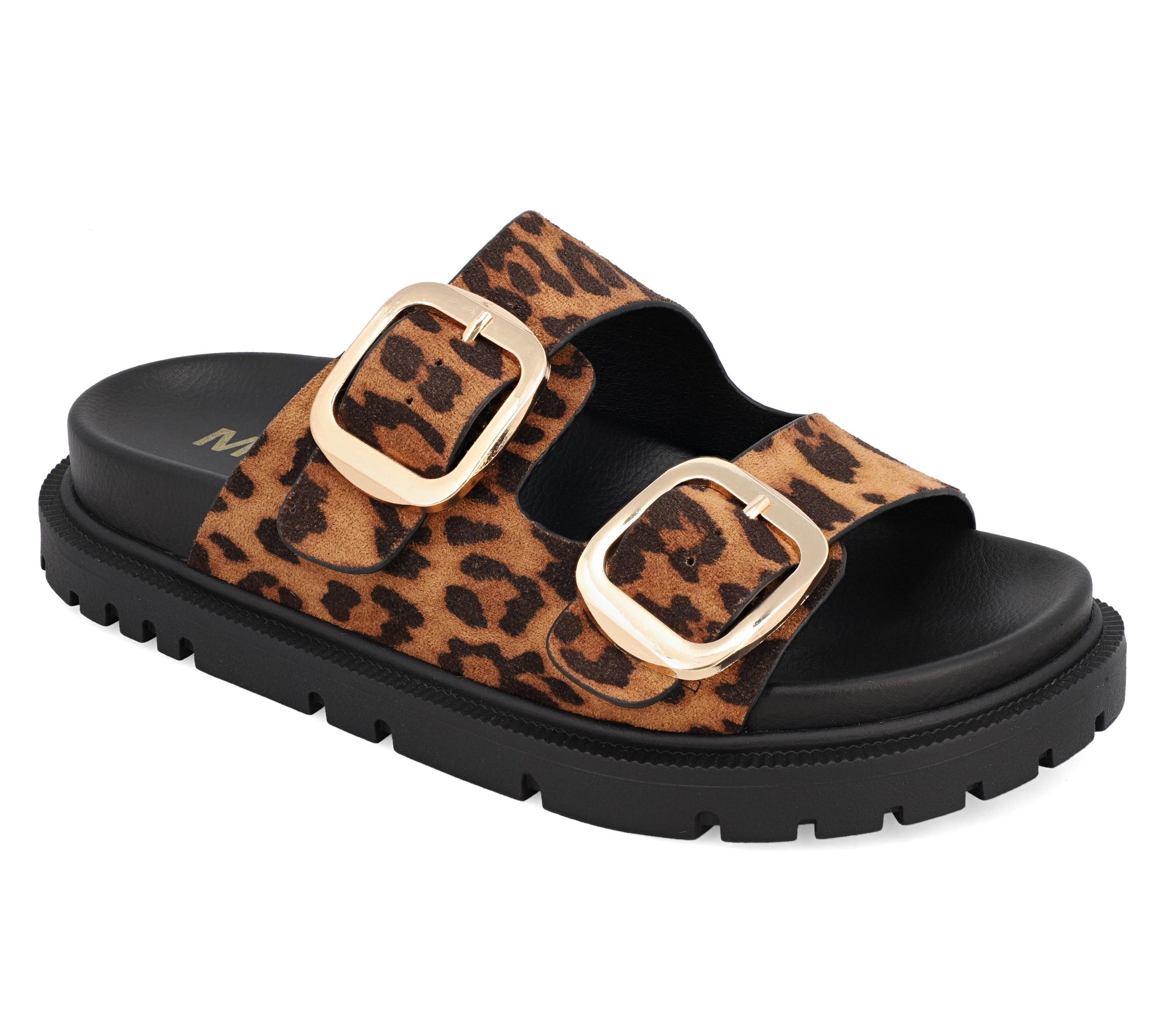 MIA Shoes Double Buckle Slides - Gen