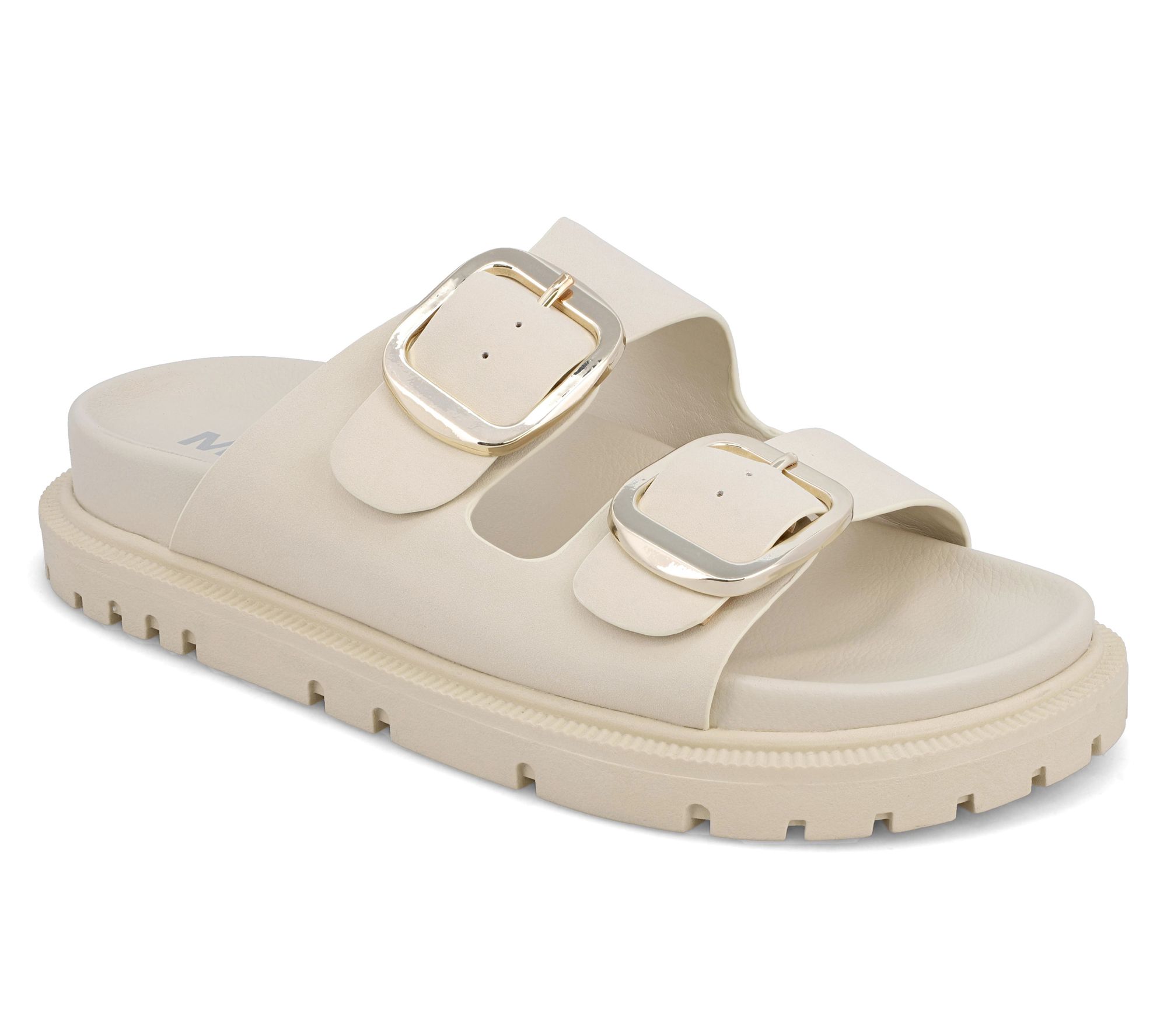 MIA Shoes Double Buckle Slides - Gen