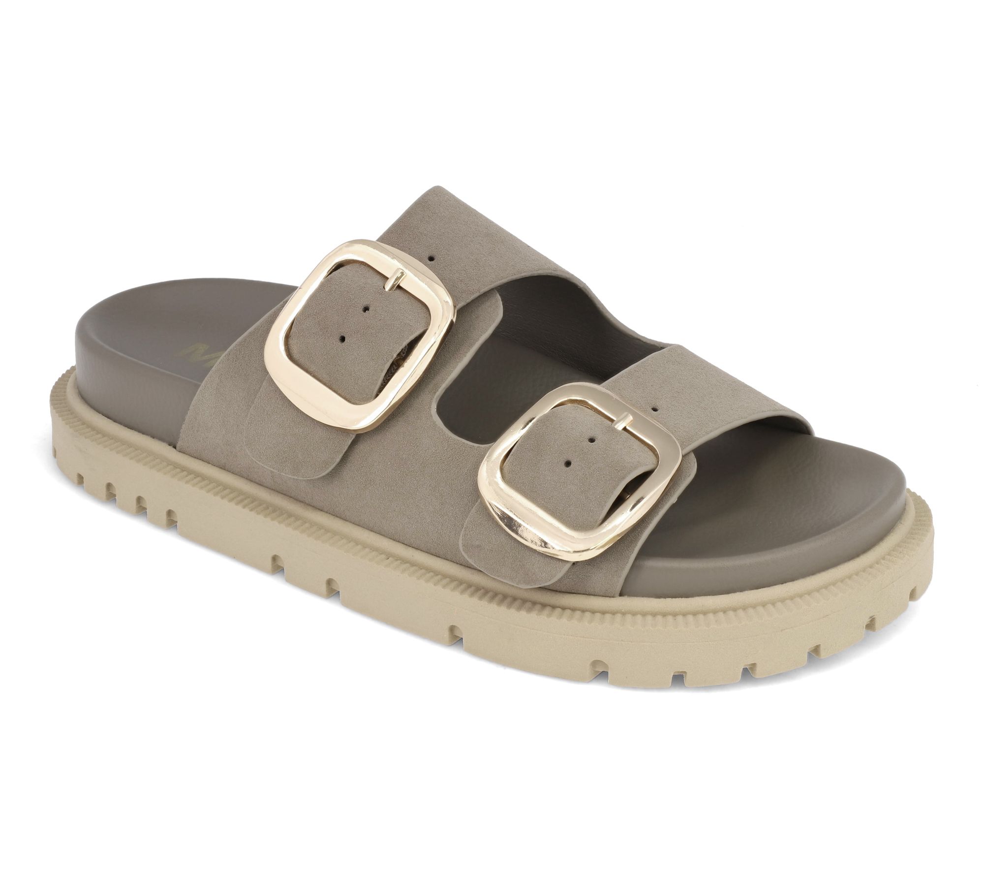 MIA Shoes Double Buckle Slides - Gen