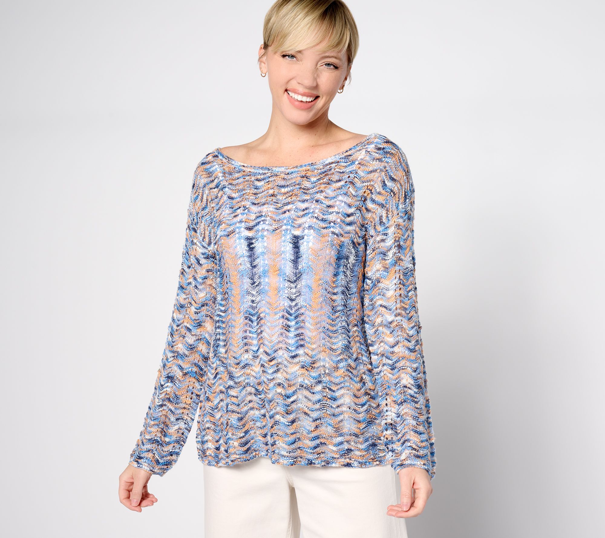 "As Is" Attitudes by Renee Wave Stitch Summer Sweater