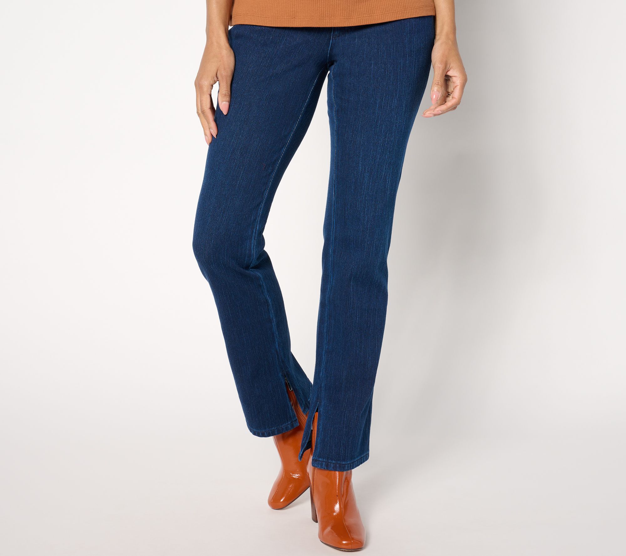 Belle by Kim Gravel Regular Flexibelle Kickity Split Boot Cut Jean