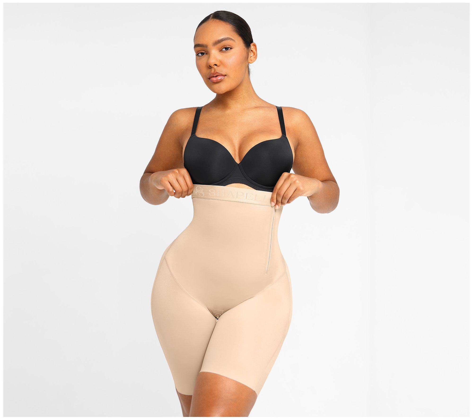 Shapellx AirSlim Shaping High Waist Logo Shorts