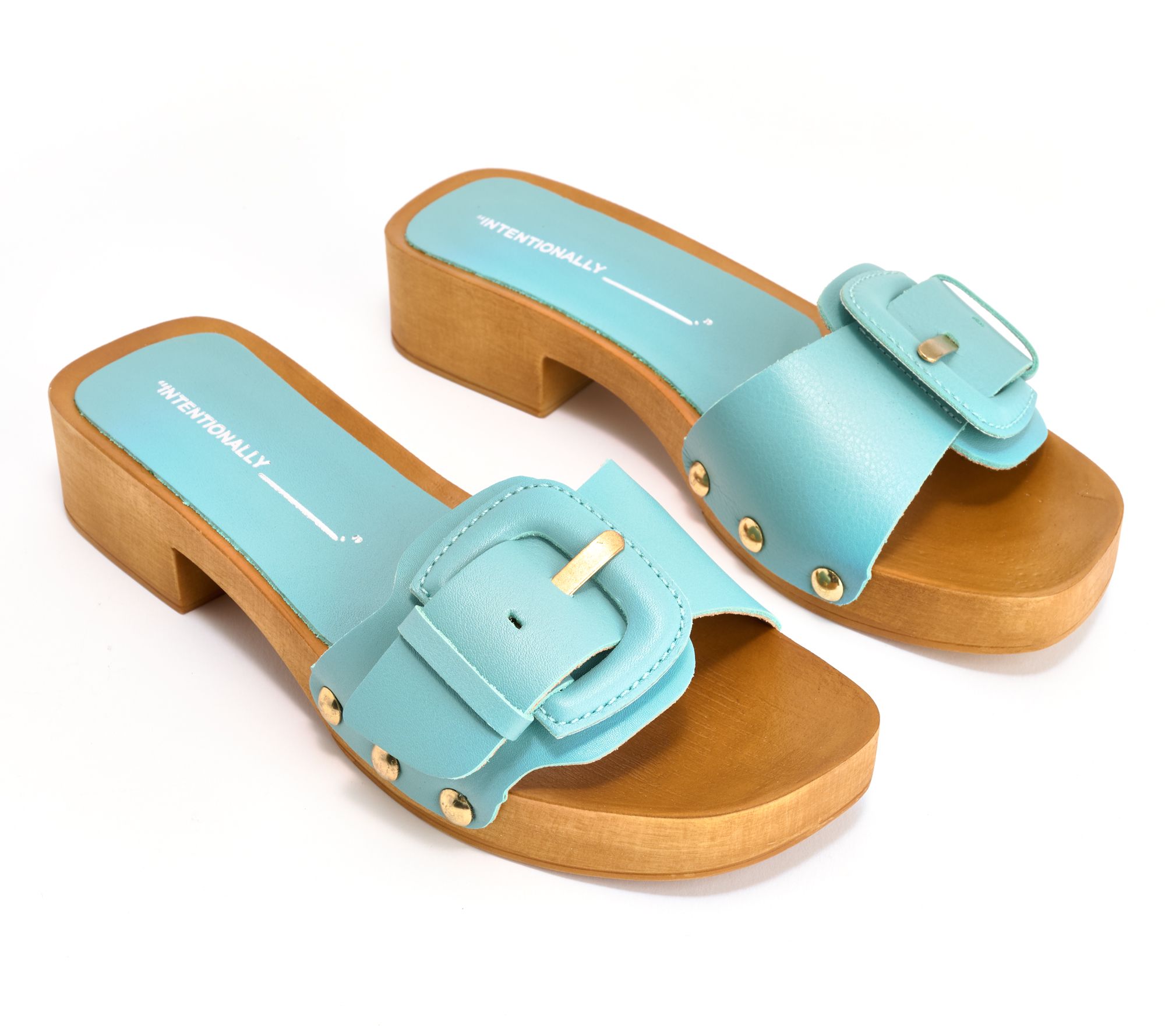 As Is INTENTIONALLY BLANK Buckle Clog Sandals -Mar