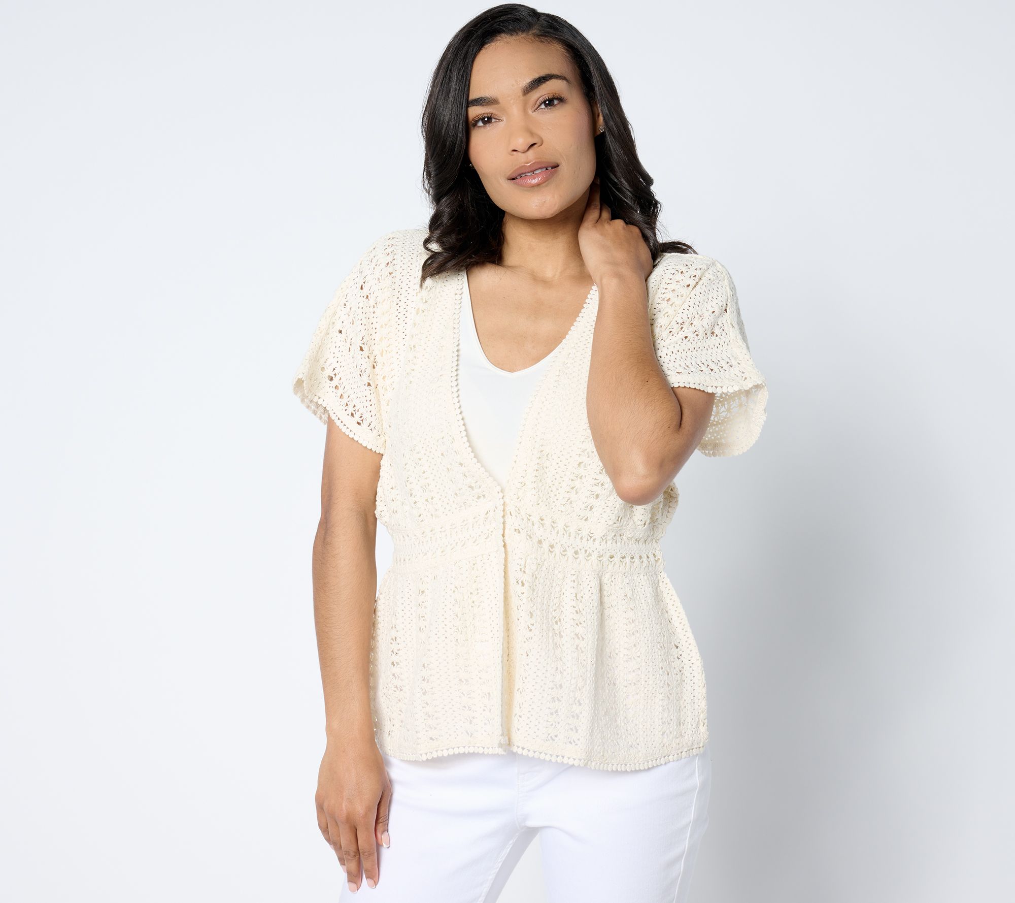 "As Is" BEAUTIFUL by Lawrence Zarian The Josie Sweater Topper