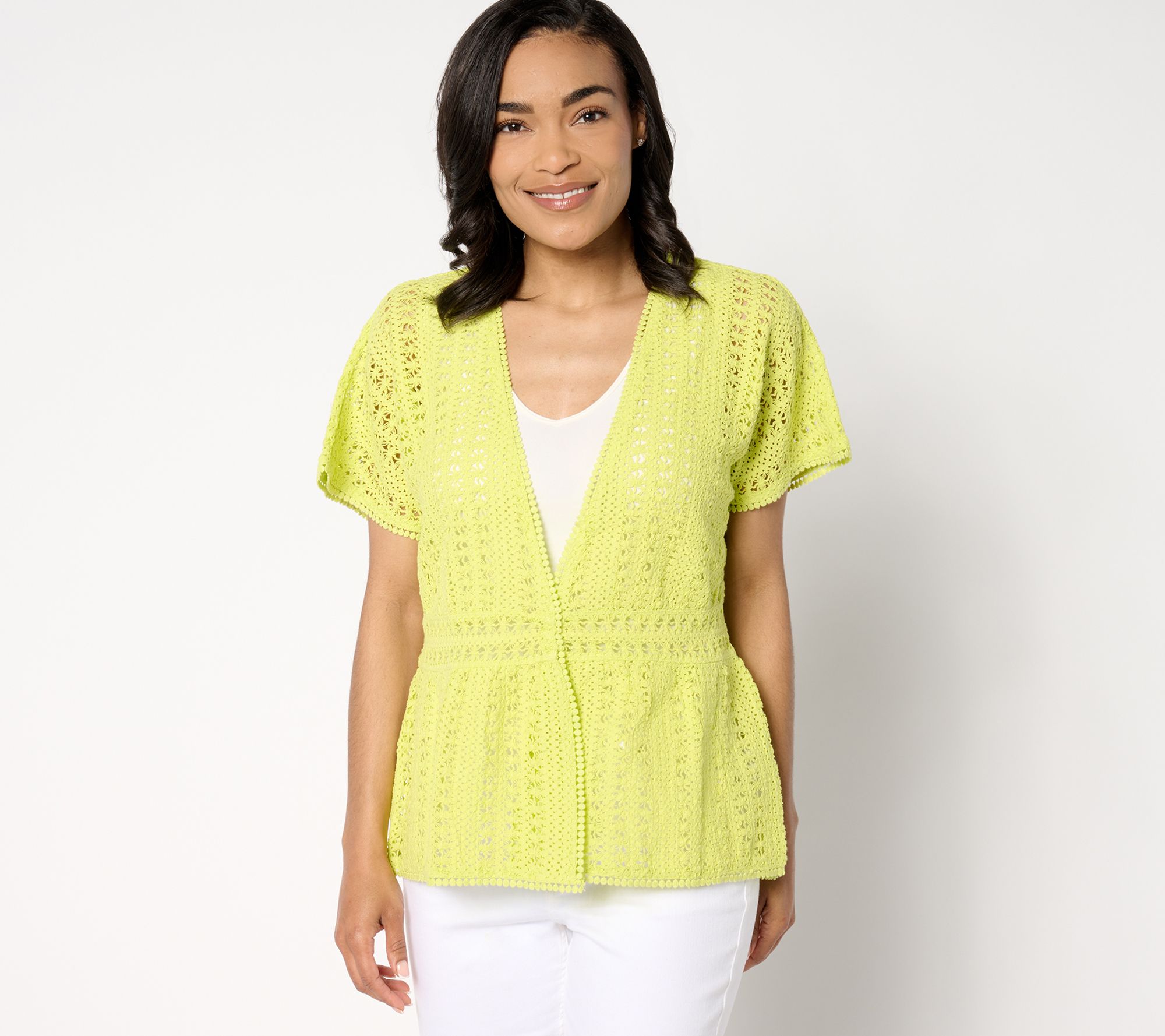 "As Is" BEAUTIFUL by Lawrence Zarian The Josie Sweater Topper