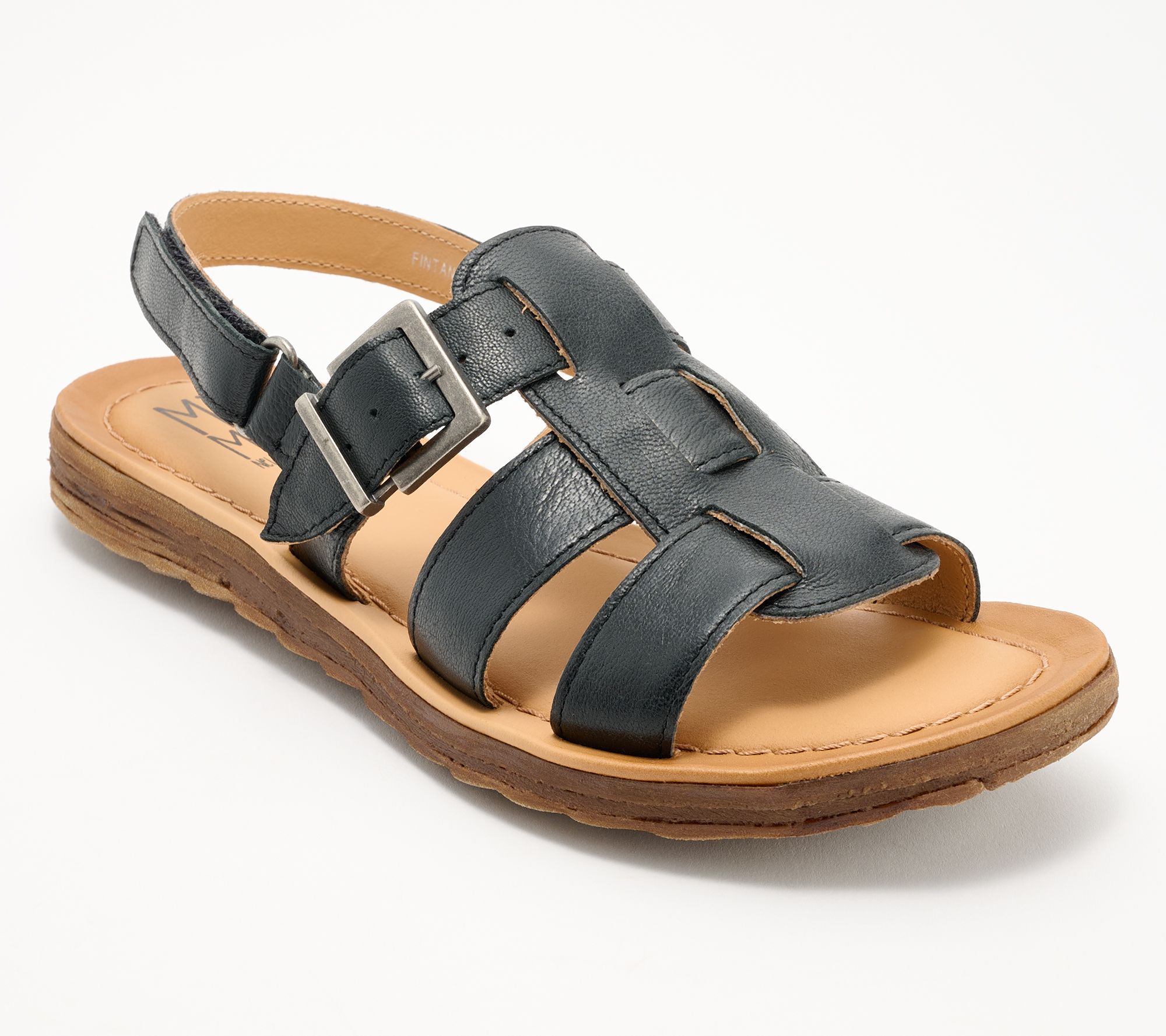 Miz Mooz Leather Backstrap Fisherman Sandals- Fintan