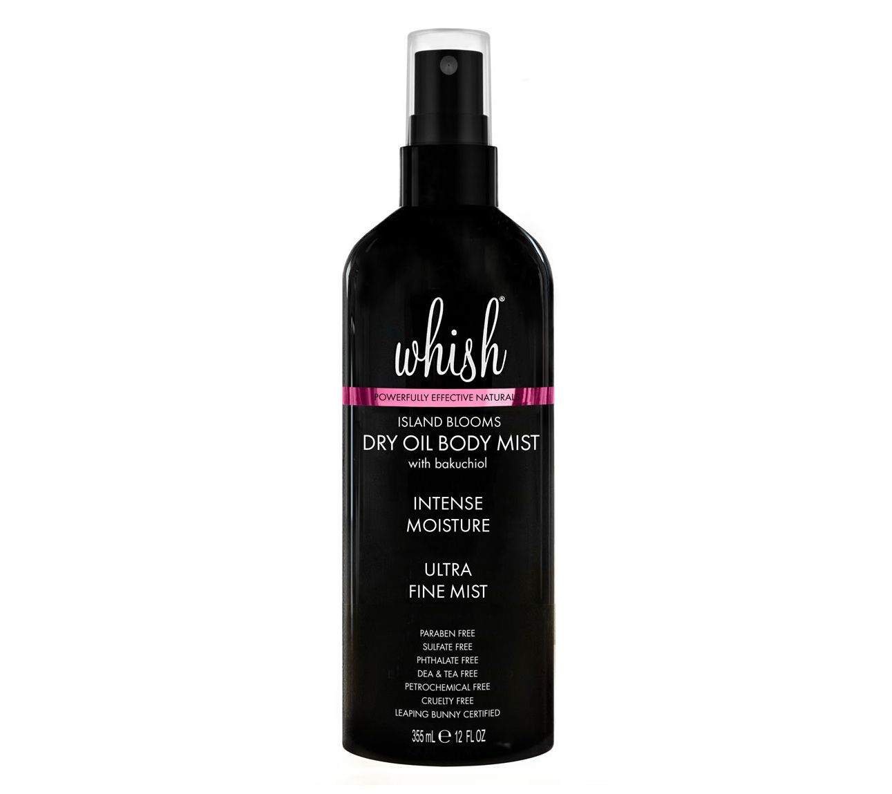 Whish Super Size 12oz Dry Oil Body Mist with Bakuchiol