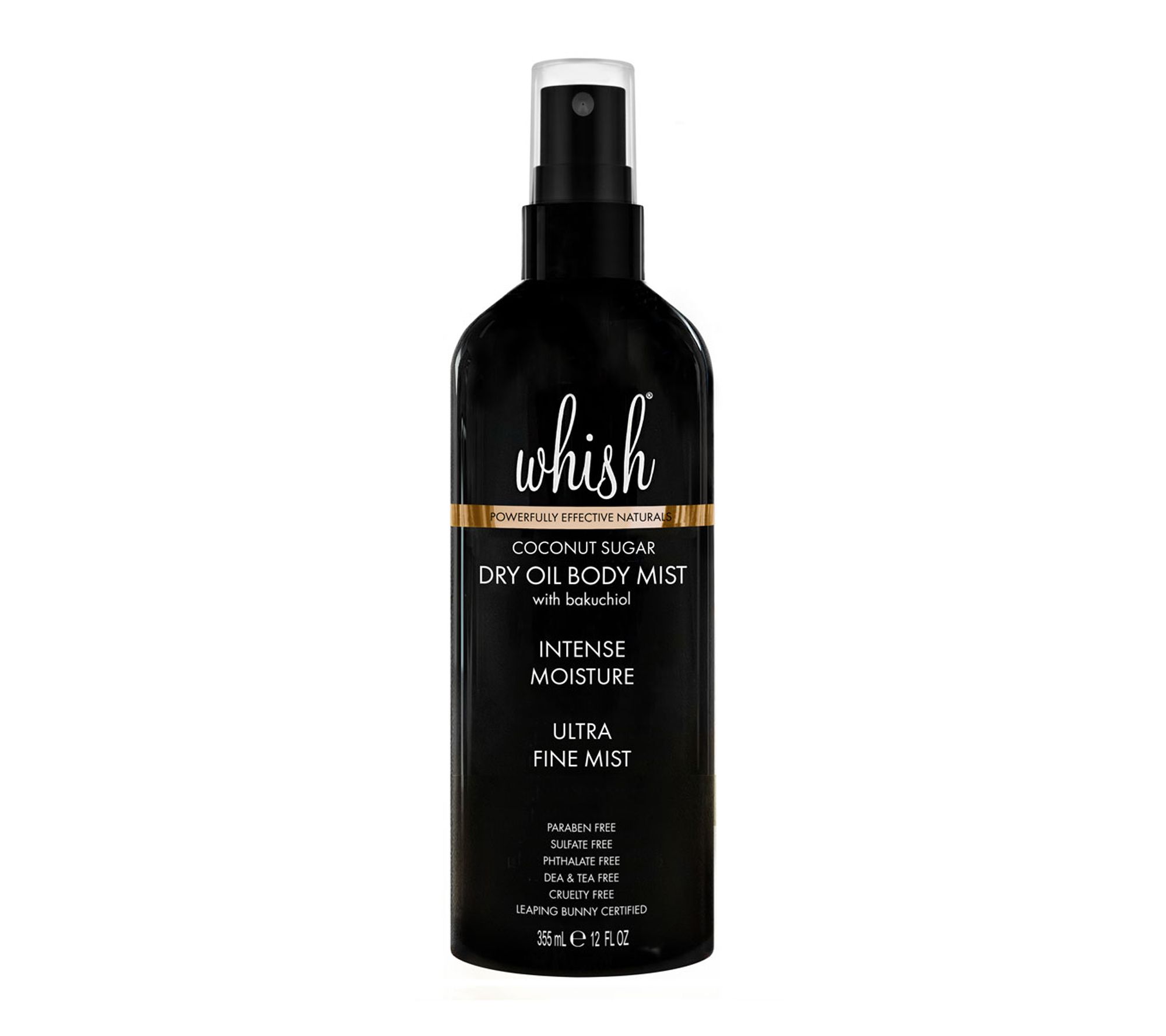 Whish Super Size 12oz Dry Oil Body Mist with Bakuchiol