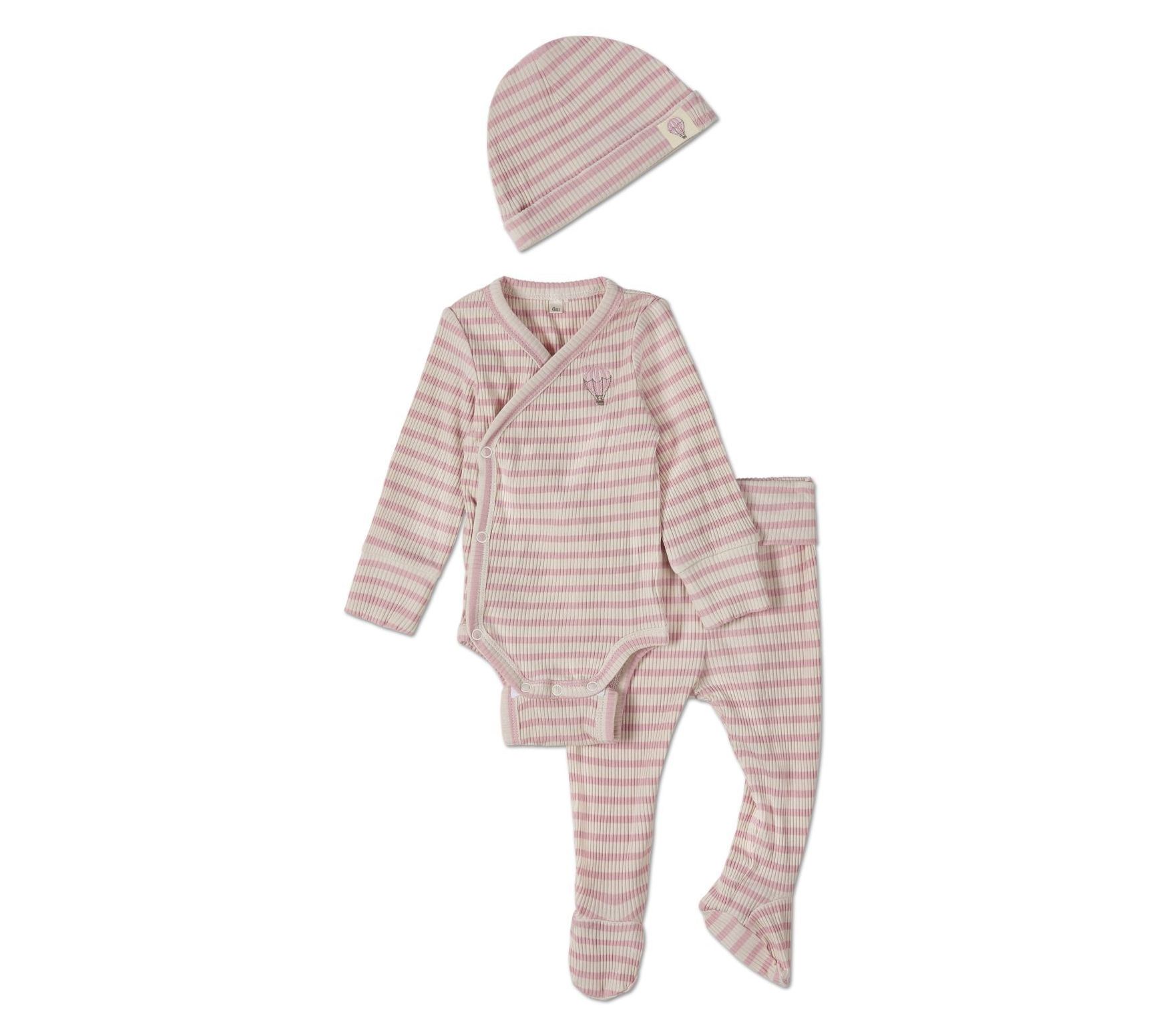 MiniMoi Baby Hot Air Balloon Bodysuit 3 Piece Set