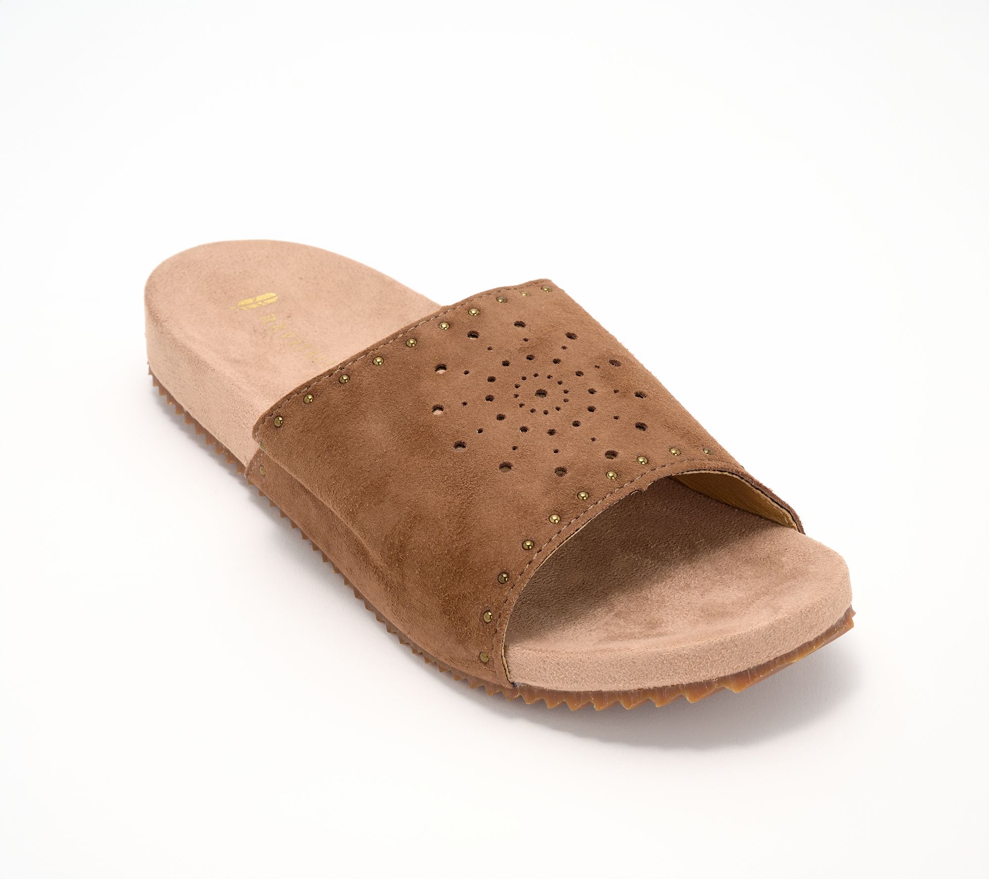 Revitalign Orthotic Suede Slide Sandals - Sofia Soleil