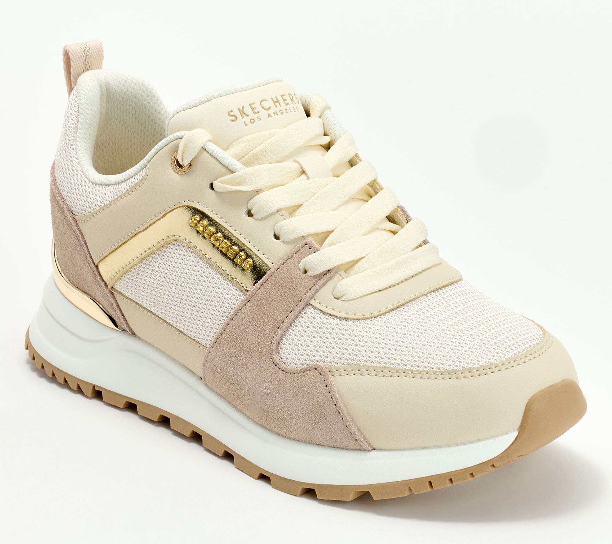 "As Is" Skechers Street Hidden Wedge Lace-Up Sneakers-Runway