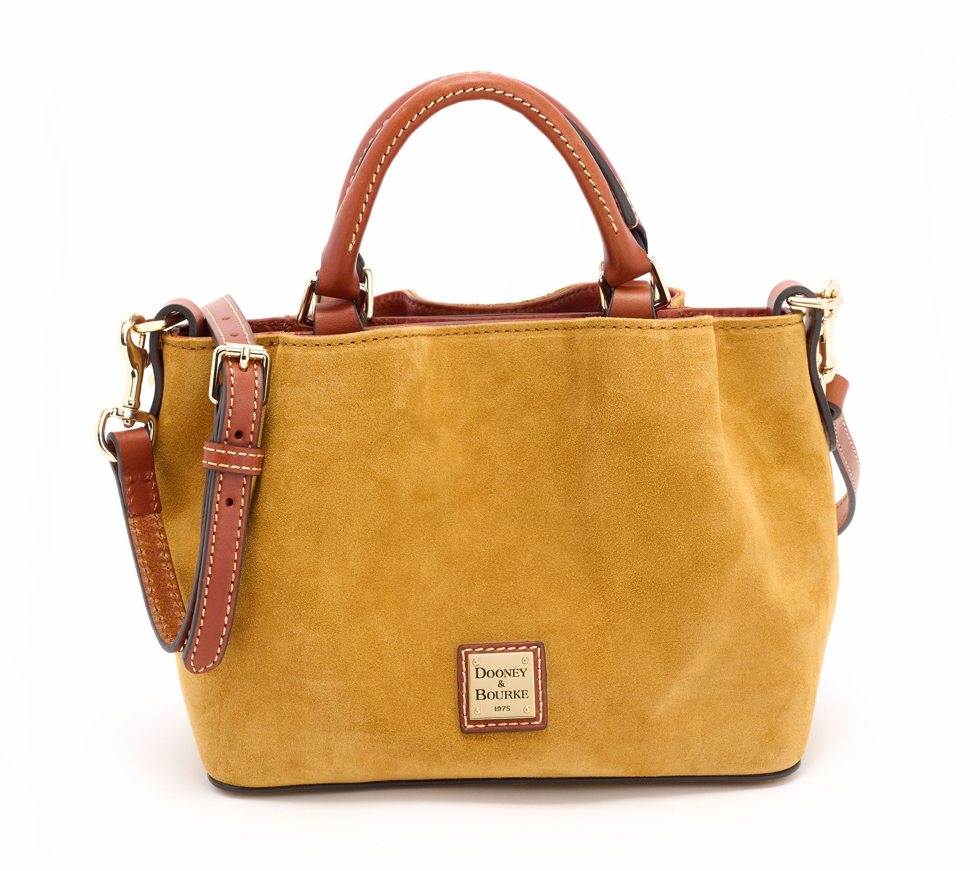 Dooney & Bourke Suede Mini Barlow with Crossbody Strap